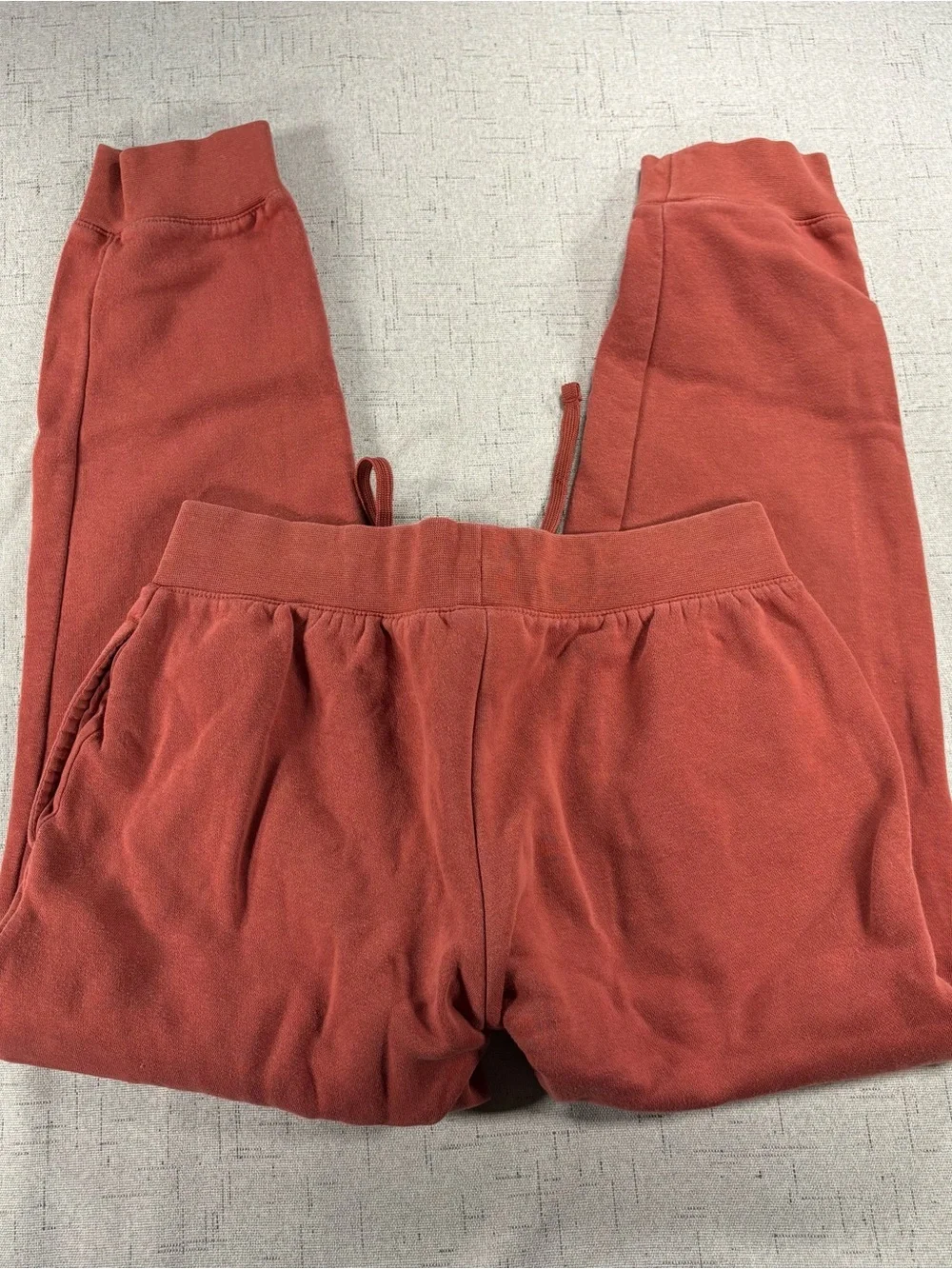 Nike Kids Rust Red Fleece Jogger Bottoms